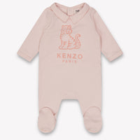 Kenzo kids Baby Unisex Playsuit In Light Pink