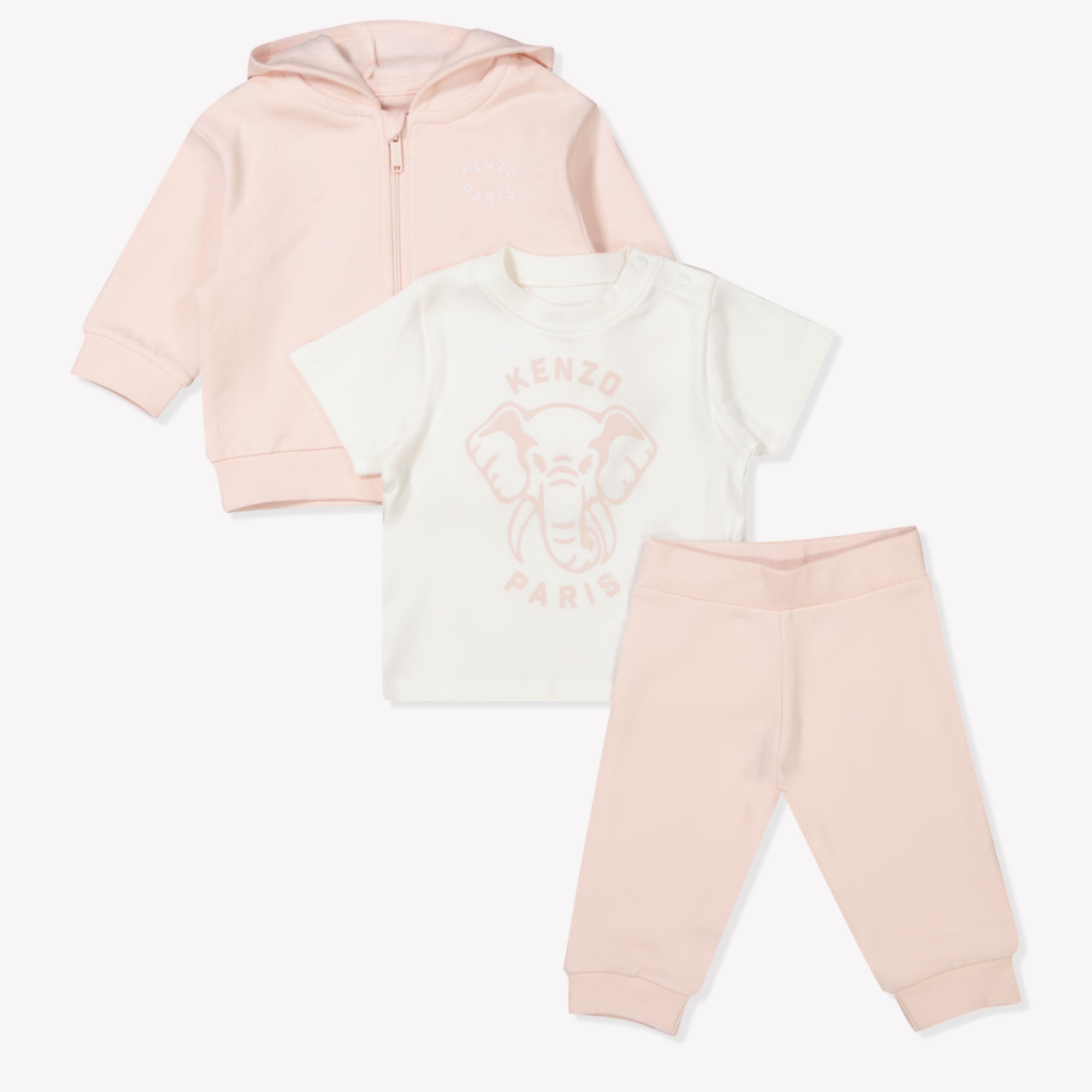 Kenzo kids Baby Unisex Joggingpak In Licht Roze