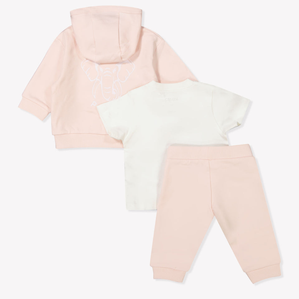 Kenzo kids Baby Unisex Jogging suit Light Pink