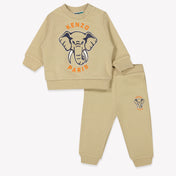 Kenzo kids Baby Boys Jogging suit Light Beige