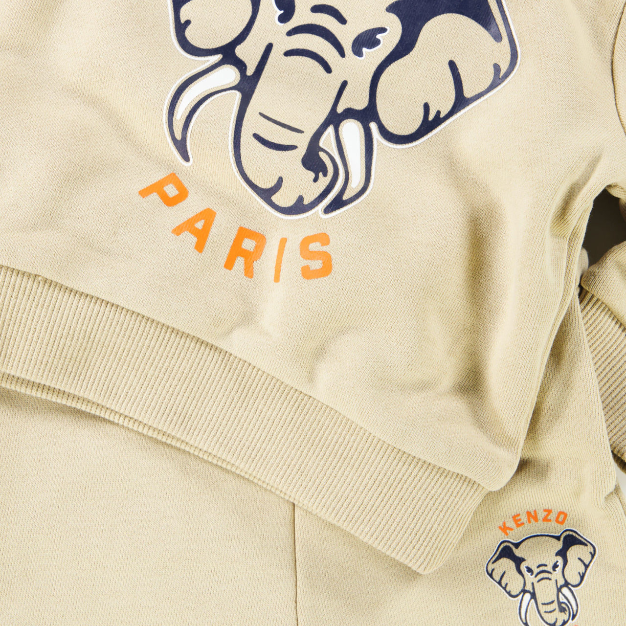 Kenzo kids Baby Boys Jogging suit Light Beige