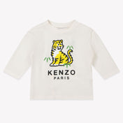 Kenzo kids Baby Jongens T-Shirt In Off White