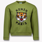 Kenzo kids Kids Boys Sweater in Olive Green
