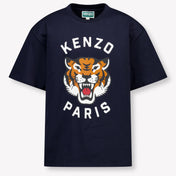 Kenzo kids Kinder Jongens T-Shirt In Navy