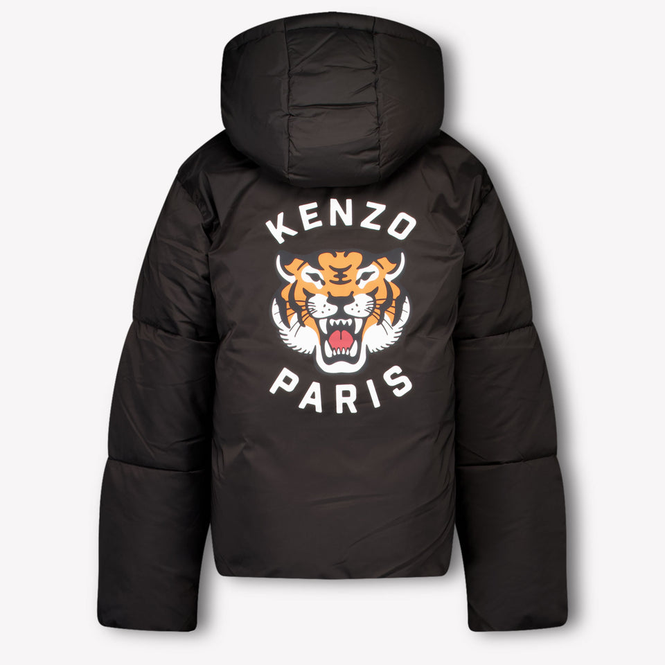 Kenzo kids Kinder Jongens Winterjas In Zwart