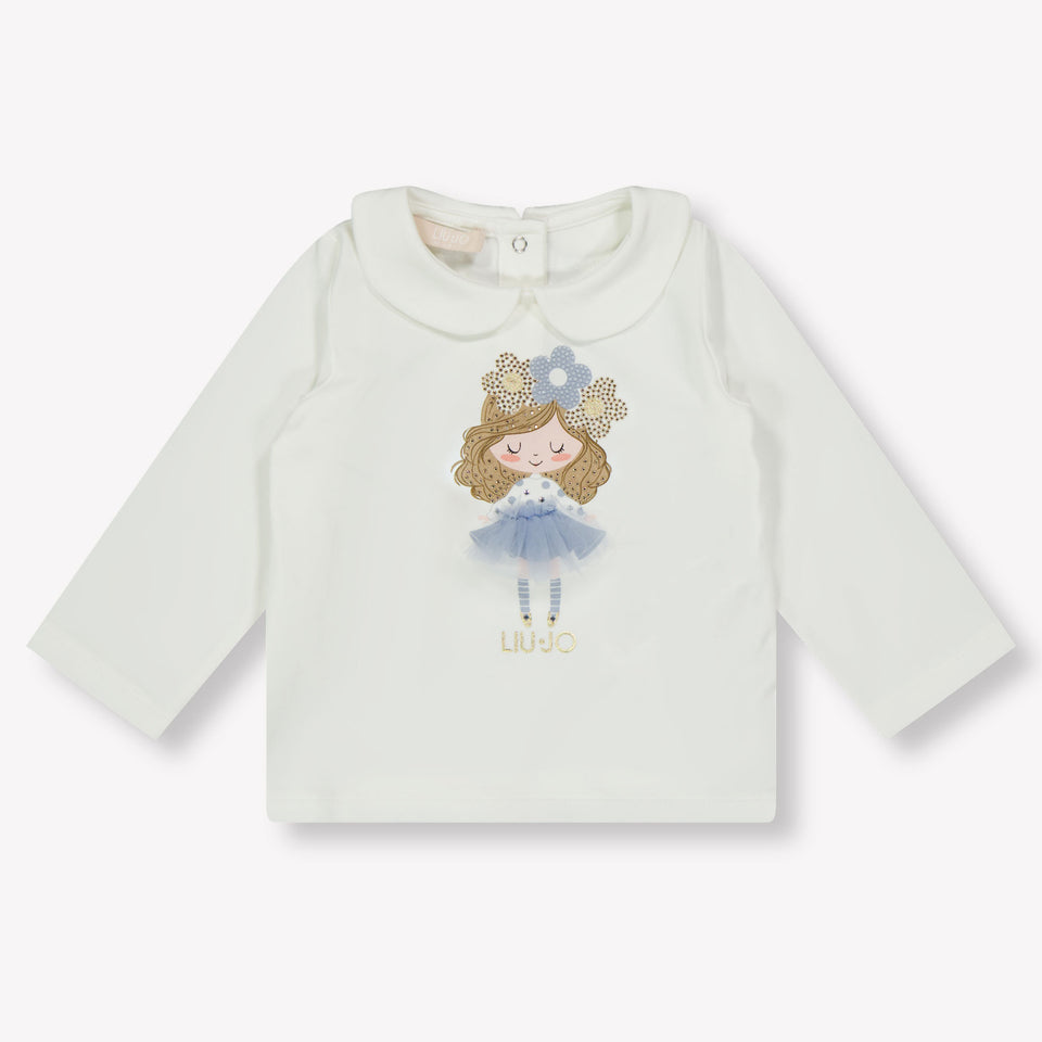 Liu Jo Baby Meisjes T-Shirt In Off White