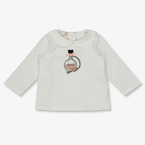 Liu Jo Baby Girls T-Shirt  Offwhite