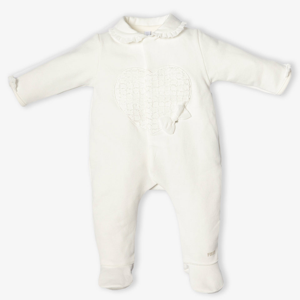 First Baby Girls Playsuit  Offwhite