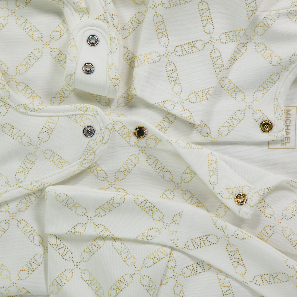 Michael Kors Baby Meisjes Boxpakje In Off White