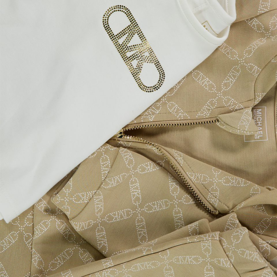 Michael Kors Baby Meisjes Setje In Beige