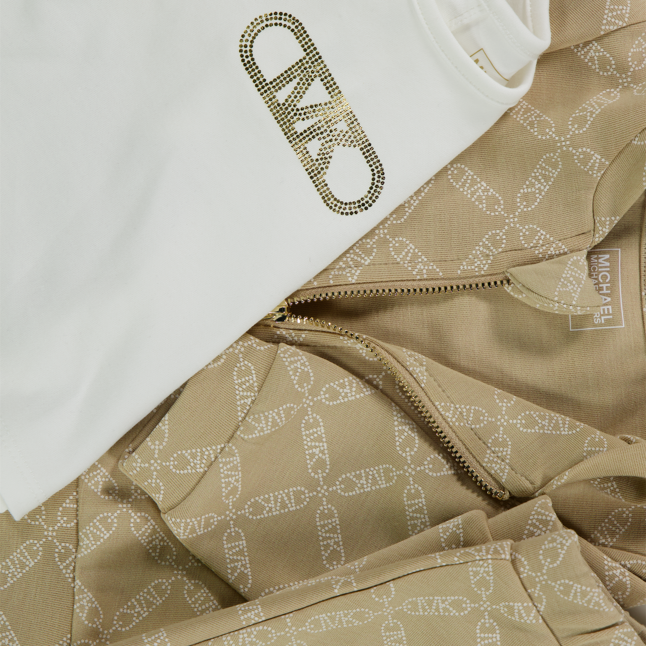 Michael Kors Baby Meisjes Setje In Beige