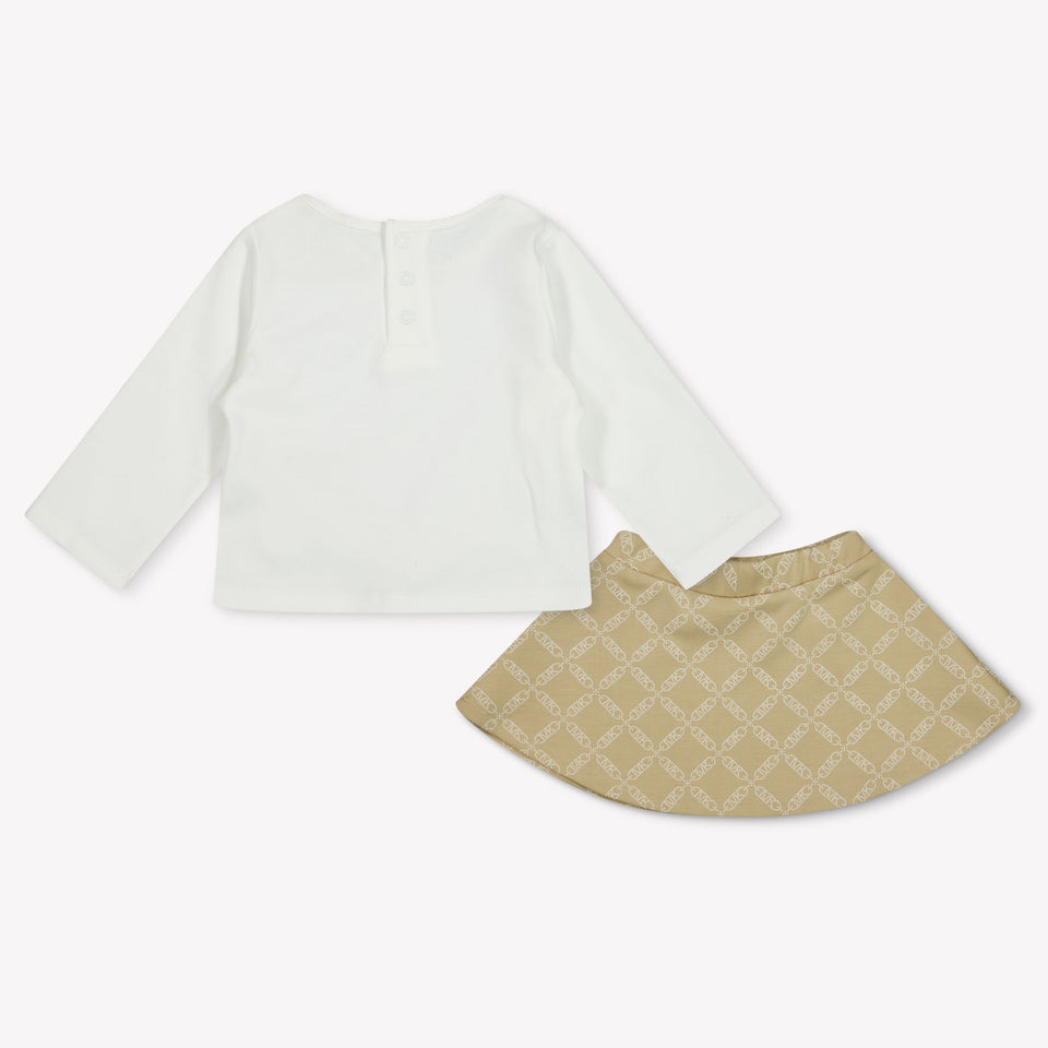 Michael Kors Baby Meisjes Setje In Beige