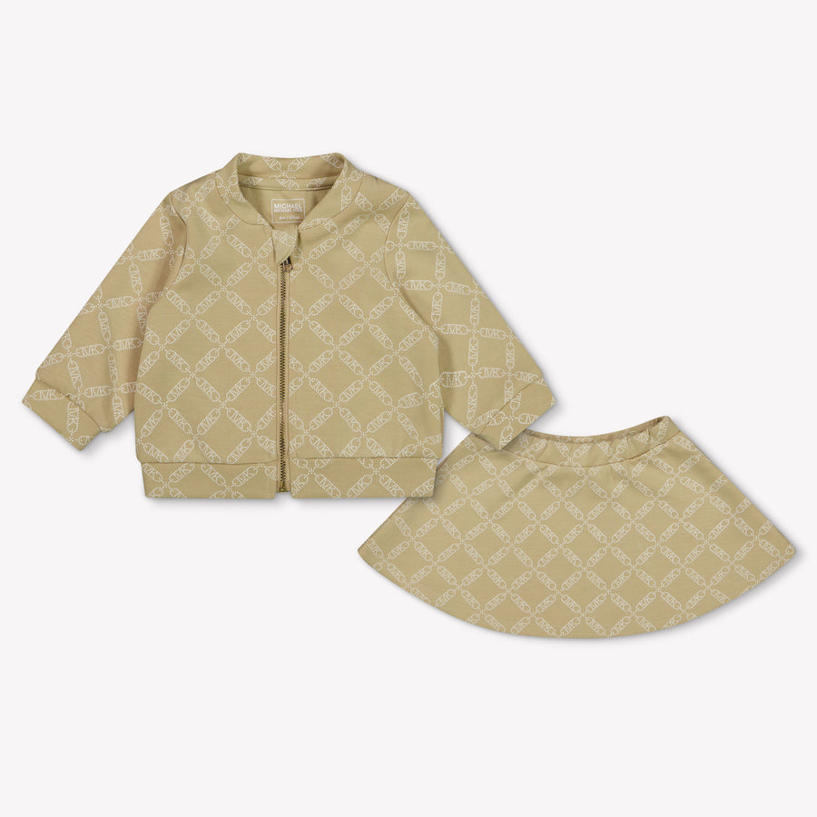 Michael Kors Baby Meisjes Setje In Beige