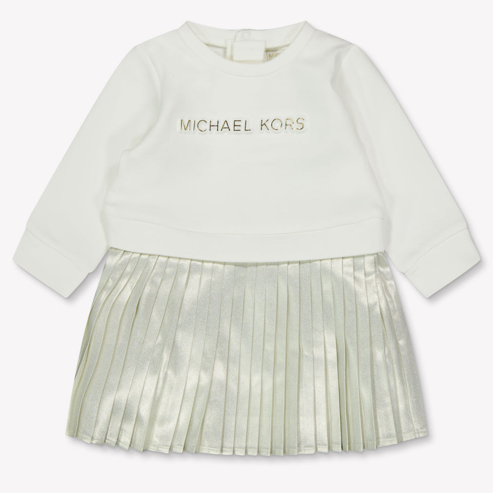 Michael Kors Baby Meisjes Jurk In Off White