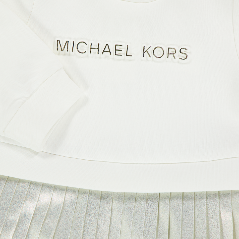 Michael Kors Baby Meisjes Jurk In Off White