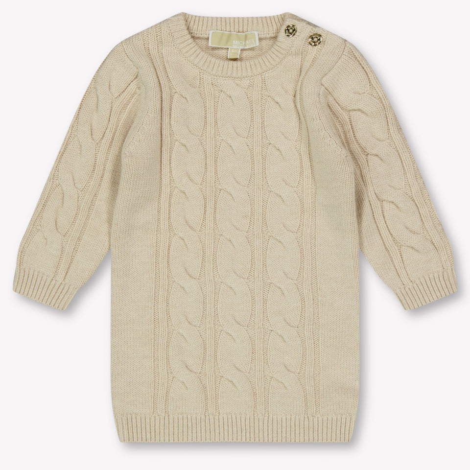 Michael Kors Baby Meisjes Jurk In Licht Beige