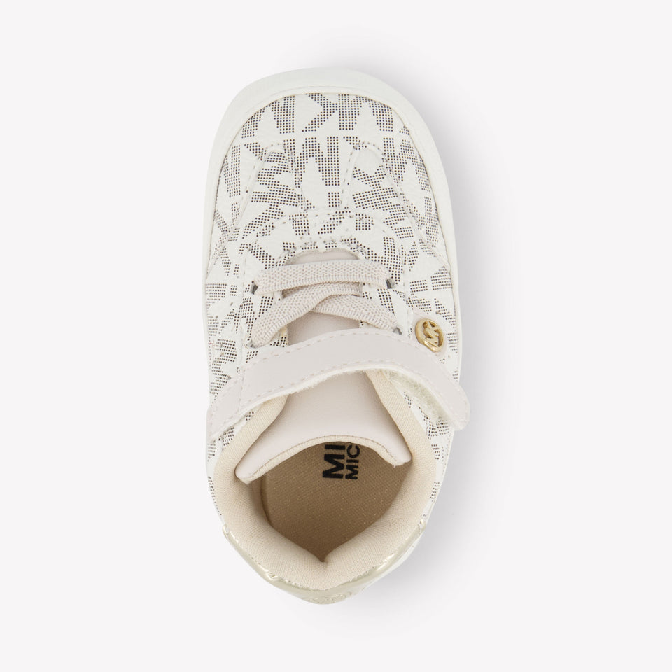Michael Kors Baby Scotty Baby Meisjes Sneakers In Off White