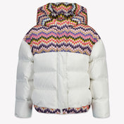 Missoni Kids Girls Winter Coat  White