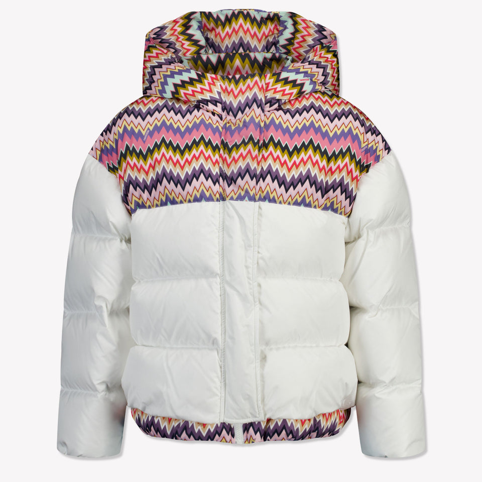 Missoni Kids Girls Winter Coat  White