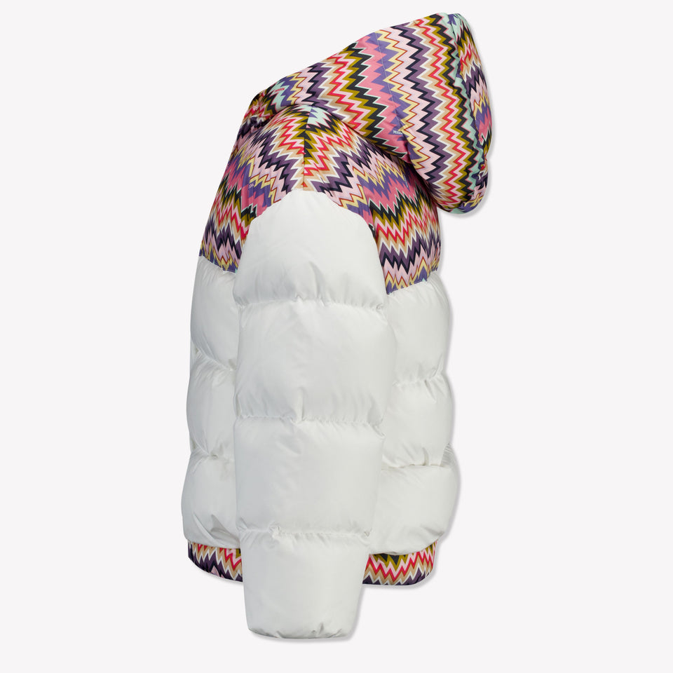 Missoni Kids Girls Winter Coat  White