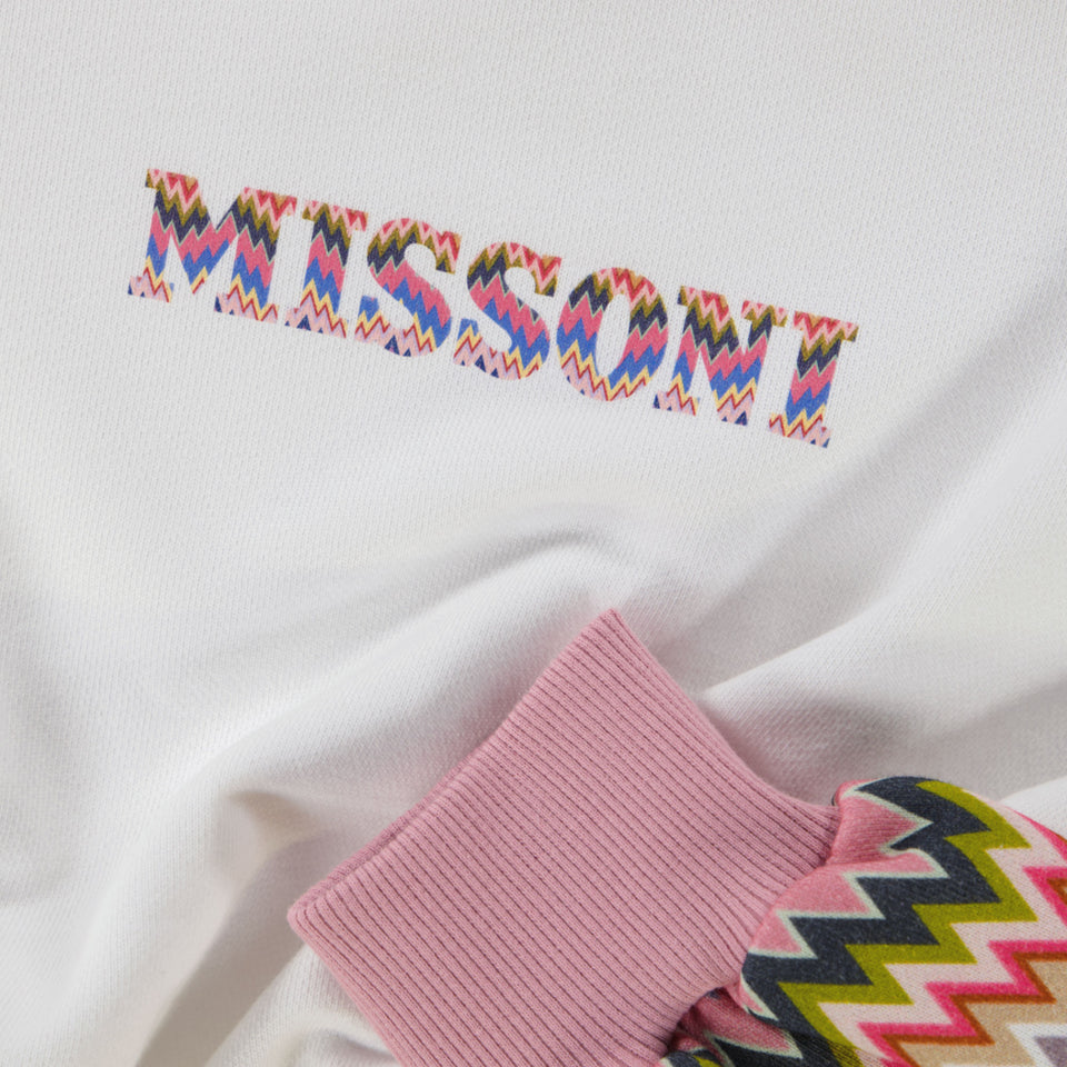 Missoni Kinder Meisjes Trui In Wit