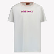 Missoni Kinder Meisjes T-Shirt In Wit
