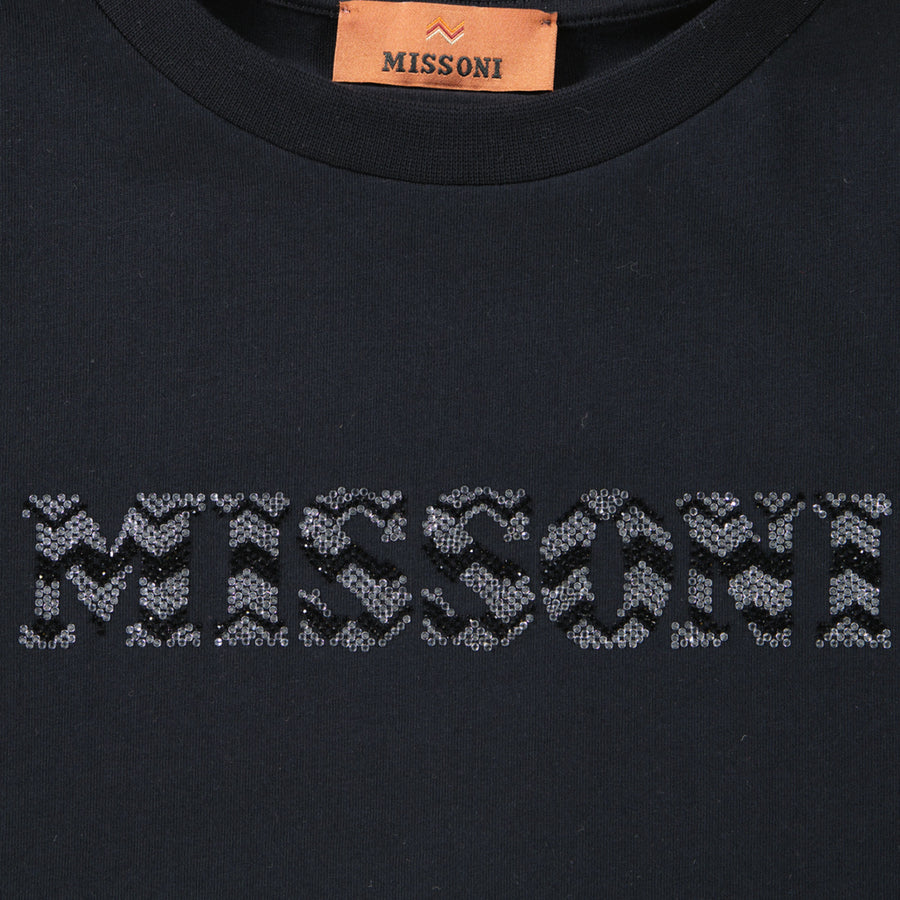 Missoni Kinder Meisjes T-Shirt In Zwart