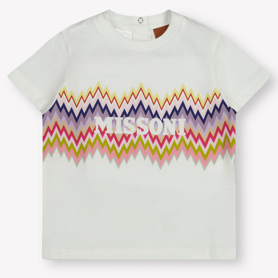 Missoni Baby Girls T-Shirt  White