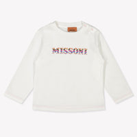 Missoni Baby Meisjes T-Shirt In Wit