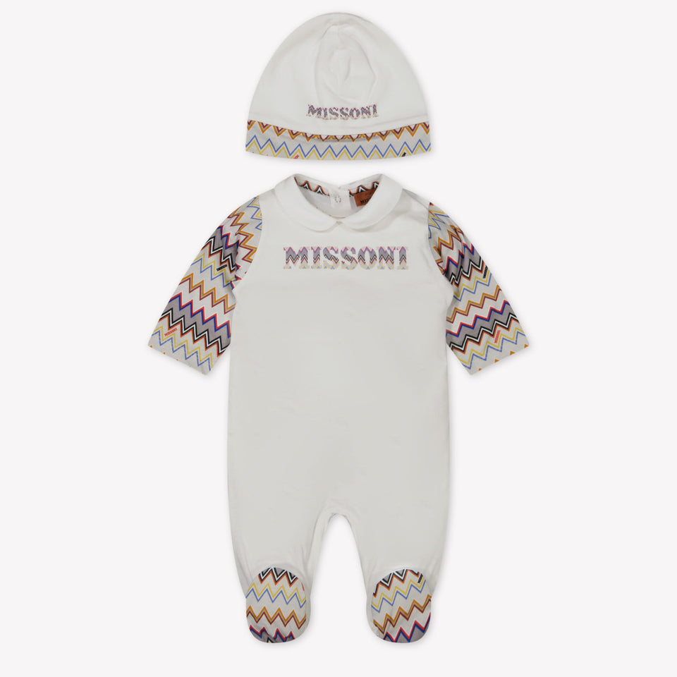 Missoni Baby Jongens Boxpakje In Wit