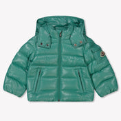 Moncler Maya Baby Jongens Winterjas In Mint