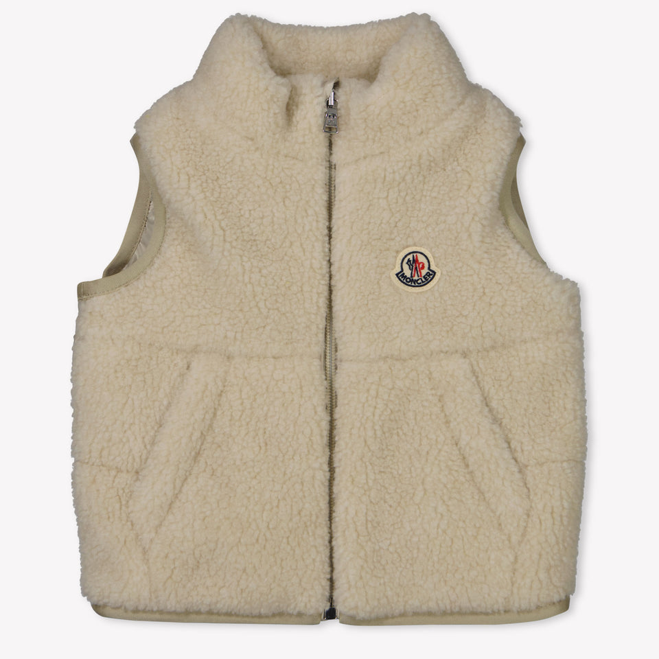 Moncler Ernst Baby Boys Body Warmer  Beige
