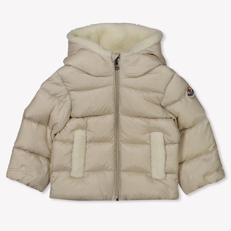 Moncler Borgan Baby Unisex Winter Jacket  Beige
