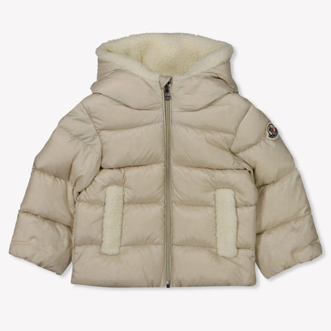 Moncler Borgan Baby Unisex Winter Jacket  Beige