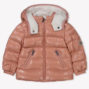 Moncler Bady Baby Girls Winter Jacket  Old Pink