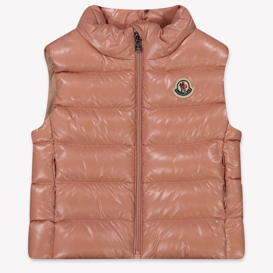Moncler Ghany Baby Girls Body Warmer  Old Pink