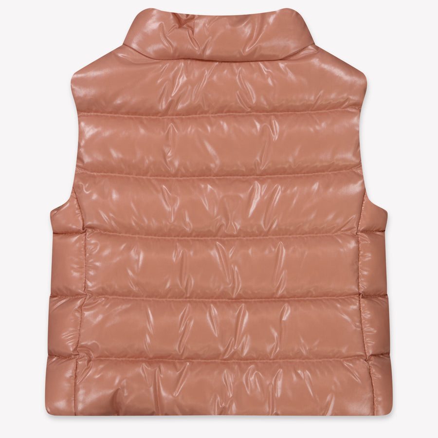 Moncler Ghany Baby Meisjes Bodywarmer In Oud Roze