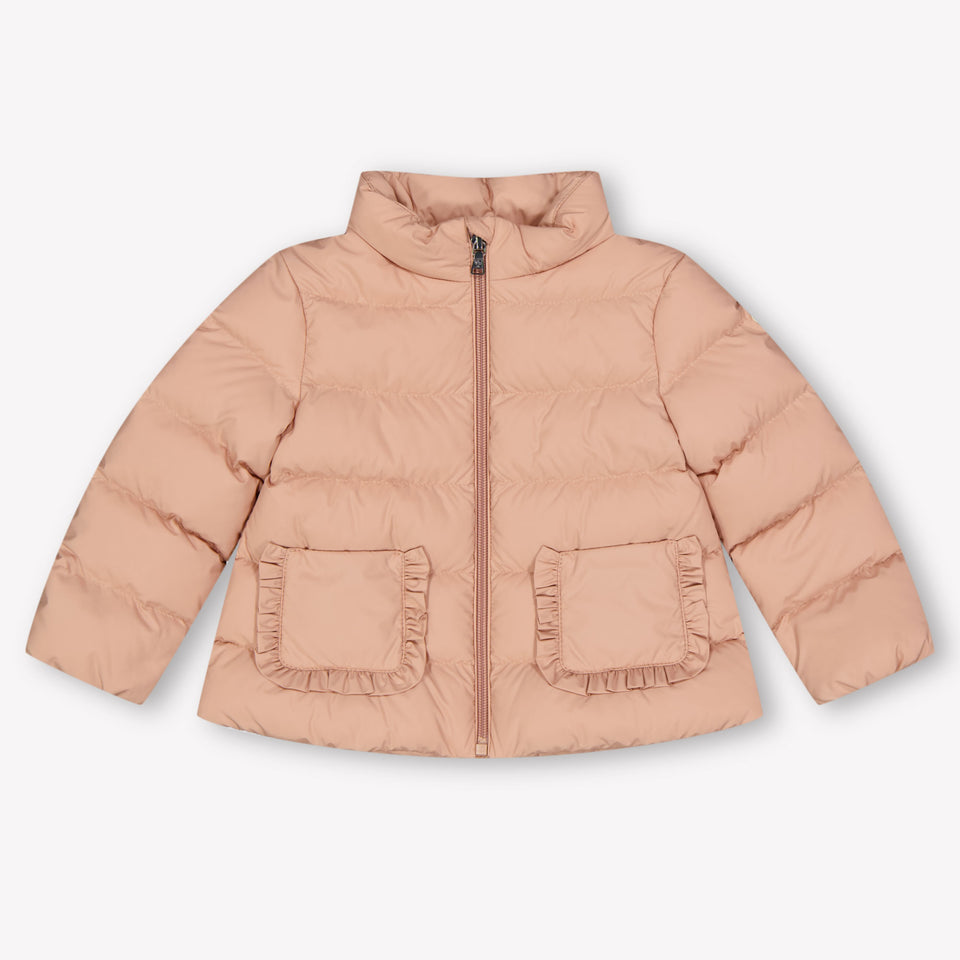 Moncler Onica Baby Meisjes Winterjas In Licht Roze