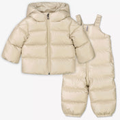 Moncler Baby Unisex Ski suit Beige