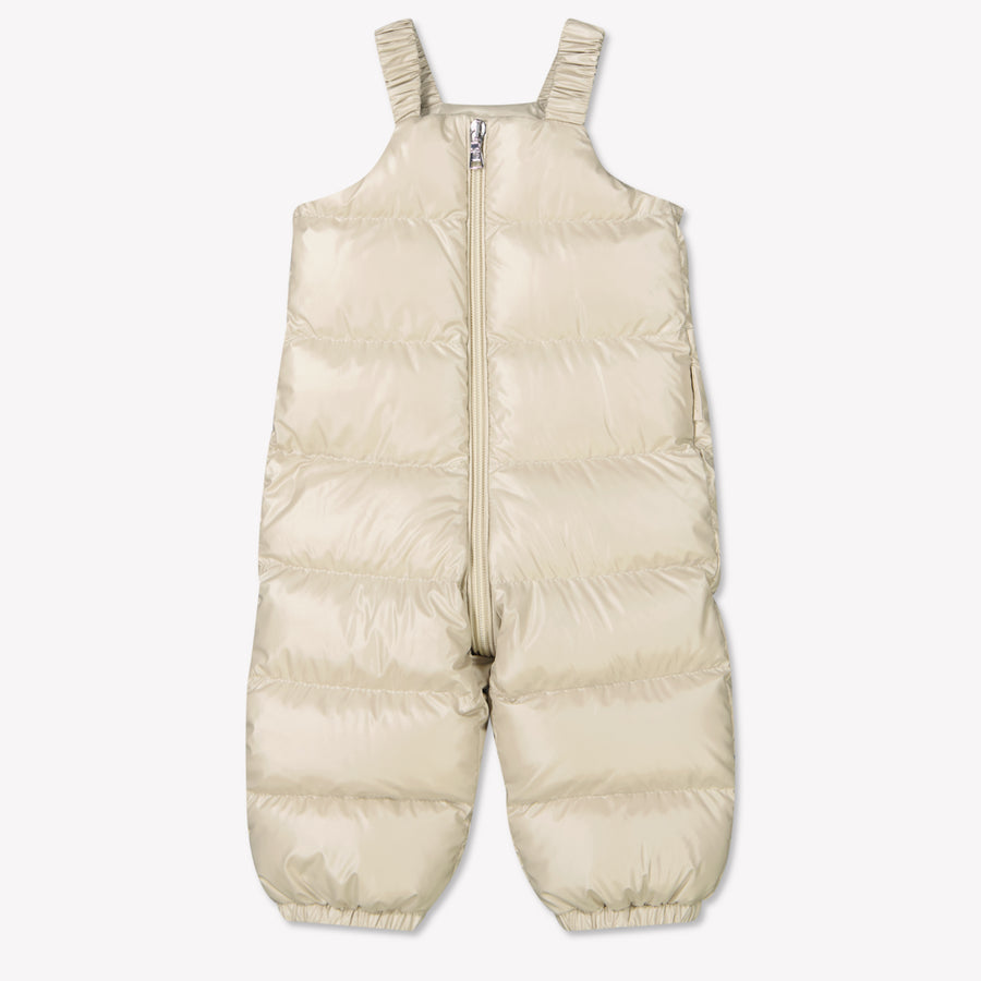 Moncler Baby Unisex Skipak In Beige