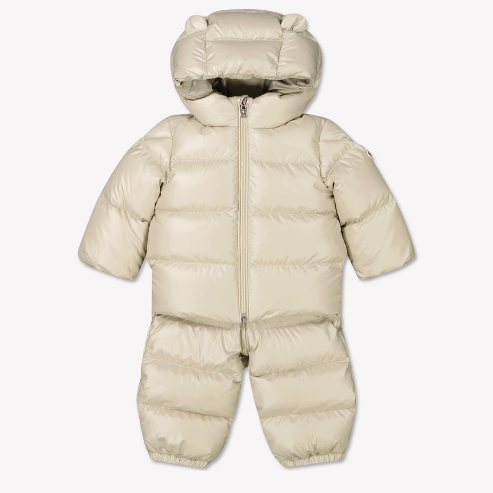 Moncler Baby Unisex Ski suit Beige