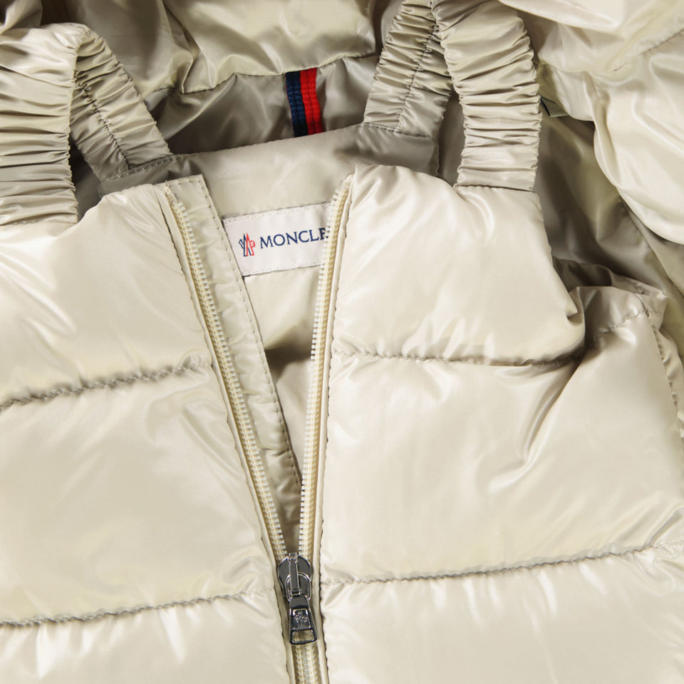 Moncler Baby Unisex Ski suit Beige