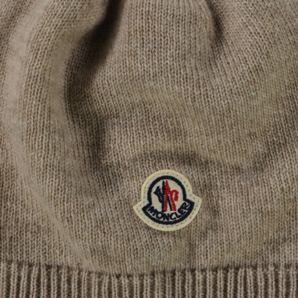 Moncler Baby Unisex Hat  Beige
