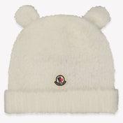 Moncler Baby Unisex Muts In Off White