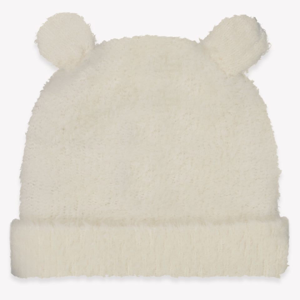 Moncler Baby Unisex Muts In Off White