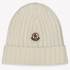 Moncler Baby Unisex Muts In Off White