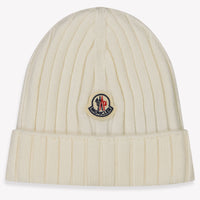 Moncler Baby Unisex Muts In Off White