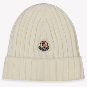 Moncler Baby Unisex Muts In Off White