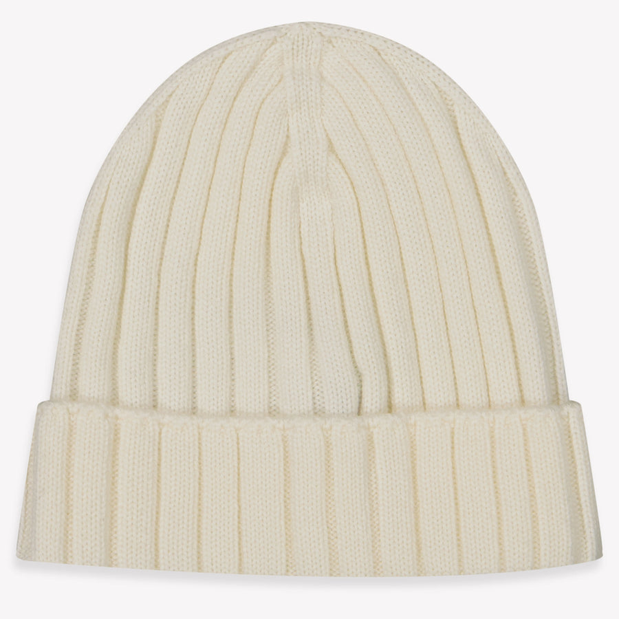 Moncler Baby Unisex Muts In Off White