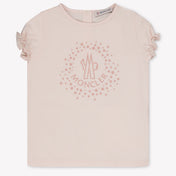 Moncler Baby Meisjes T-Shirt In Licht Roze
